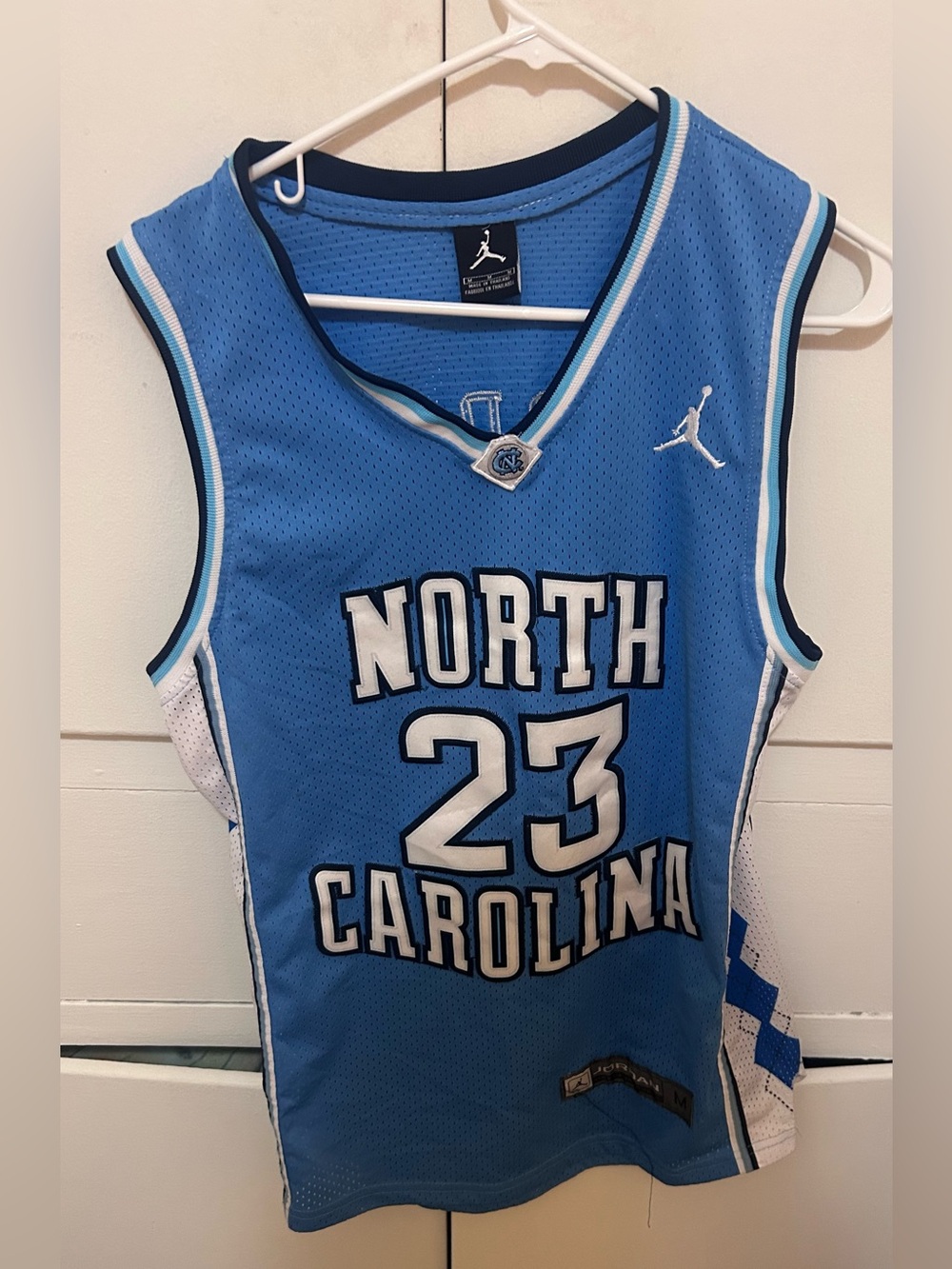 Jordan men’s size medium North Carolina jersey in fair condition.